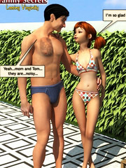 Mother`s holes disunited in two by her well-hung sons