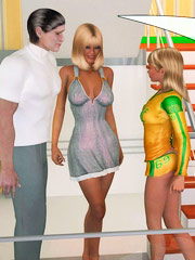 Hot milf busts her son and daughter banging and joins in immediately