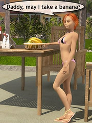 Teen babe got her wet twat deeply drilled by her father`s pecker