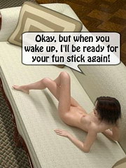 Busty and svelte mom in red dress jumps on cousin`s pecker